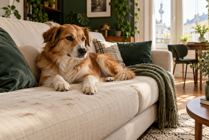 Tierhaare vom Sofa entfernen: 5 einfache Schritte